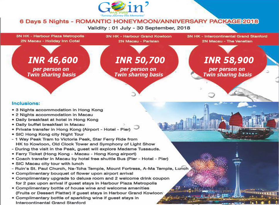 Hong Kong Honeymoon Package